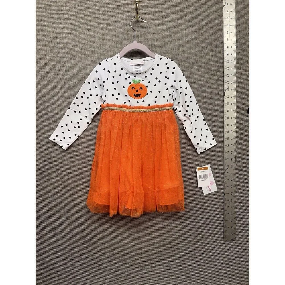 NEW BNWT Bonnie Jean/Bonnie Baby Halloween Outfit Playful Pumpkin‎ Size 3T
